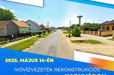 Ivóvízvezeték rekonstrukciós munkák kezdődnek Kapuváron a Cseresznye soron